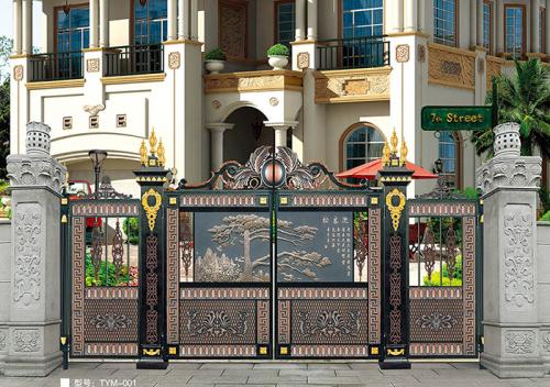 鋁藝庭院門(mén)案例4